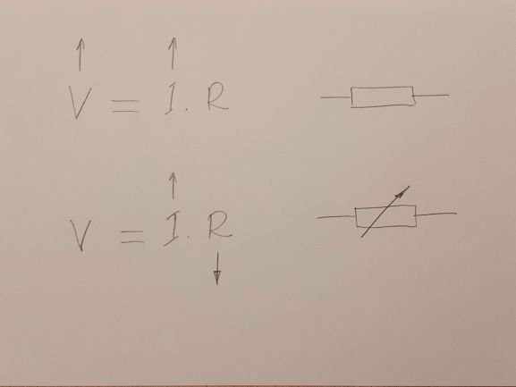 A diode as a dynamic resistor